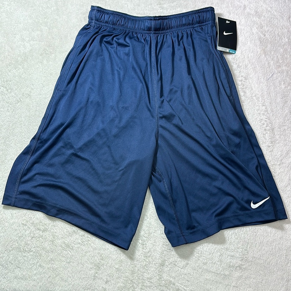 Nike Men’s Navy Basketball Shorts With Pockets Size Small